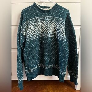 Vintage Teal Wool Sweater